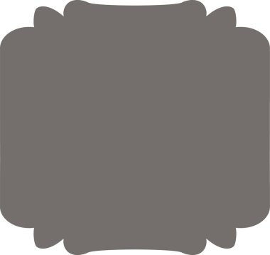 Halk Biçimi Amblem Siluet Vektör İllüstrasyonu