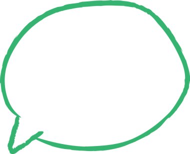 El Çizimi Boya Kalemi Konuşması Kabarcık Vektörü İllüstrasyonu