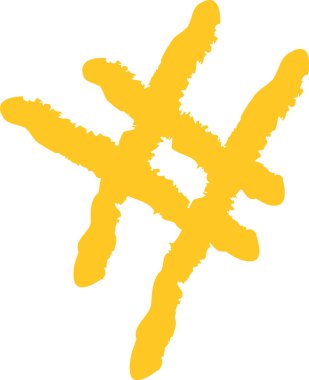 El Çizimi Boya Boyası Sembol Vektörü İllüstrasyonu