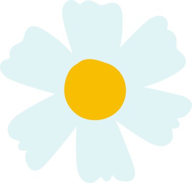 Daisy Çiçek Başlıklı El Yazısı Vektör İllüstrasyonu