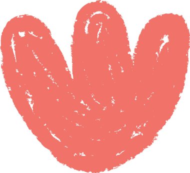 El Çizimi Boya Kalemi Şekil Vektörü İllüstrasyonu