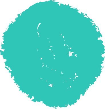 Çocukça Yazı Yuvarlak Vektör İllüstrasyonu