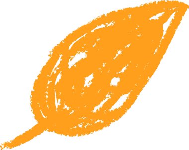 Çocukça Yazılı Yaprak Vektörü İllüstrasyonu