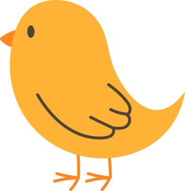 Elle çizilmiş kuş vektör çizim