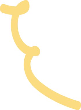 Konfeti Kurdeleli Vektör İllüstrasyonu