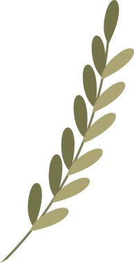 Bahar Yaprakları Şube Vektörü İllüstrasyonu