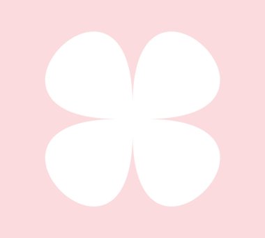 Paskalya Çiçeği Geometrik Etiket Vektörü İllüstrasyonu