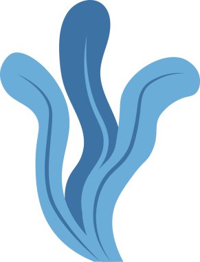 Deniz yosunu Deniz Bitkisi Vektörü İllüstrasyonu