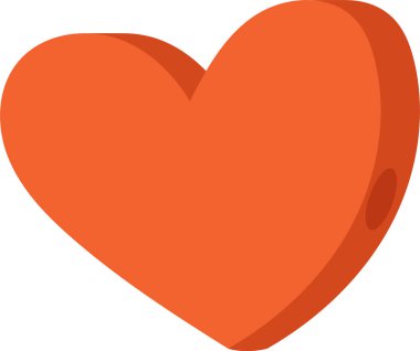 Boncuklu Kalp Element Vektörü İllüstrasyonu