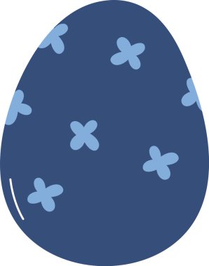 Paskalya Boyalı Yumurta Vektörü İllüstrasyonu
