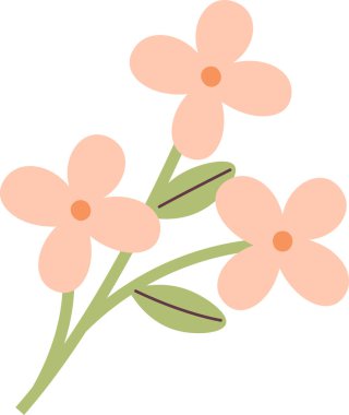 Bahar Eli Çiçek Çekme Vektör İllüstrasyonu