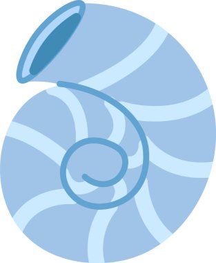 Karikatür Deniz Kabuğu Yumuşak Vektör İllüstrasyonu