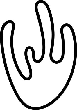 Doodle Seaweed Bitki Vektörü İllüstrasyonu