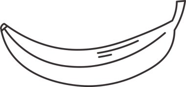 Karalama Muz Meyve Vektörü İllüstrasyonu