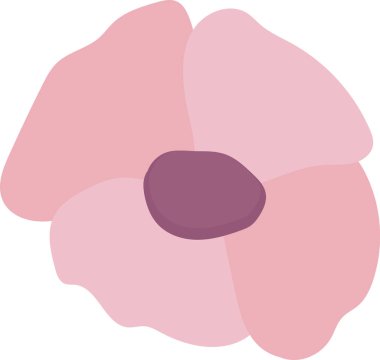 Çiçek Başlı El Çekim Vektörü İllüstrasyonu