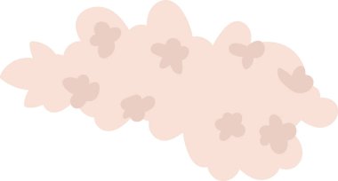 Yaban Çiçeği Başı El Çekim Vektörü İllüstrasyonu