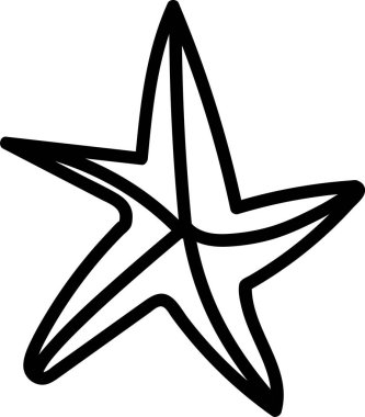 Soyut Lined Star Vektör İllüstrasyonu