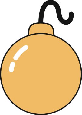 Fünye Vektörü Resimli Çizgi Film Bombası