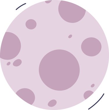 Çizgi film Uzay Gezegeni Vektör İllüstrasyonu