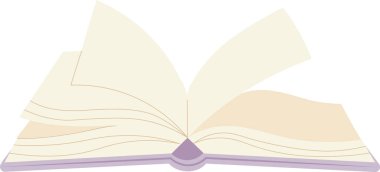 Açılmış El Çizim Vektörü İllüstrasyonu