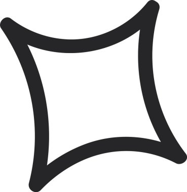 Star Doodle Simge Vektör İllüstrasyonu