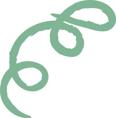 Tek bir fırça darbesi ve pürüzsüz, akıcı bir tasarım. Zarif eğri bir hareket ve akıcılık hissi yaratır. Çizgi film vektör illüstrasyonu.