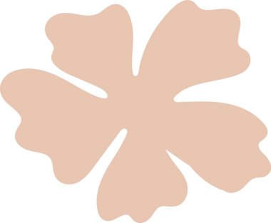 Pürüzsüz, minimalist tarzda akan çizgileri olan soyut bir çiçek yaprağı. Organik form doğal bir zarafet ve basitlik hissi yaratır. Çizgi film vektör illüstrasyonu.