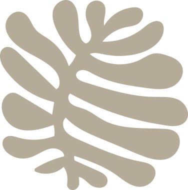 Organik, minimalist tarzda akan çizgilerle soyut bir yaprak şekli. Tasarım düzgün kıvrımlar ve doğal bir şekil içeriyor, uyumlu bir görünüm yaratıyor. Çizgi film vektör illüstrasyonu.