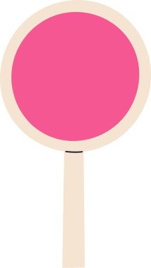 Soluk kenarlı düz, dairesel bir amblem ince bir çubuğun üzerinde duruyor. Direğin üzerindeki basit, yuvarlak bir rozet boş bir alanı metin ya da görüntüler için gösterir. Çizgi film vektör illüstrasyonu