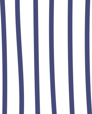 Eğimli dikey çizgiler, temiz bir şekilde akış şekli oluşturur. Dalgalanan çizgiler düz bir arkaplanda ritmik bir tasarım oluşturur. Çizgi film vektör illüstrasyonu.