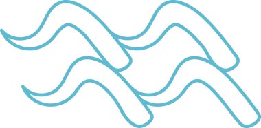 Eğri çizgiler, temiz bir vektör tarzında akan soyut bir sembol oluşturur. Tasarım, dinamik bir şablon oluşturan pürüzsüz, dalgalı şekiller içeriyor. Çizgi film vektör illüstrasyonu.