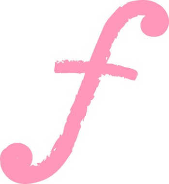 Kalıplı fırça darbesi etkisi olan stilize bir müzik sembolü. Sanatsal tasarım, üç katlı anahtarı andıran kıvrımlı bir şekle sahiptir. Çizgi film vektör illüstrasyonu.