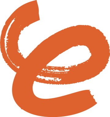 Cesur bir fırça darbesi dokulu kenarları olan dinamik bir girdap oluşturur. Süpürme hareketi enerjik ve sanatsal bir model yaratır. Çizgi film vektör illüstrasyonu.