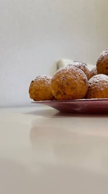 Lezzetli ev yapımı çöreklere yakın çekim