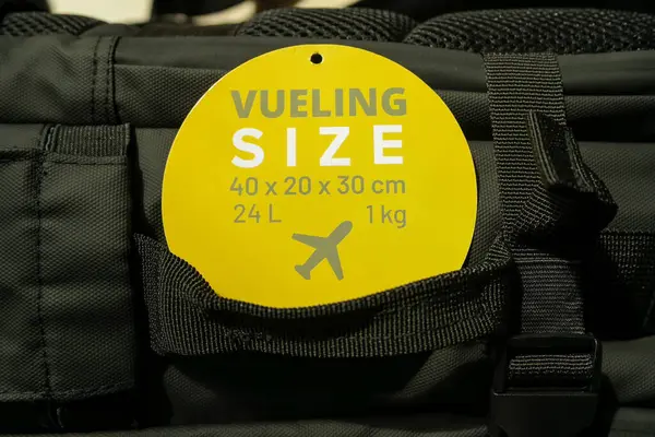 Uçaktaki bavulların standart büyüklüğü. Bütçe seyahati, düşük maliyetli havayolu, aile gezisi. Yüksek kalite 4k görüntü
