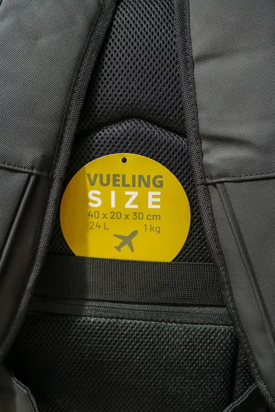 Uçaktaki bavulların standart büyüklüğü. Bütçe seyahati, düşük maliyetli havayolu, aile gezisi. Yüksek kalite 4k görüntü