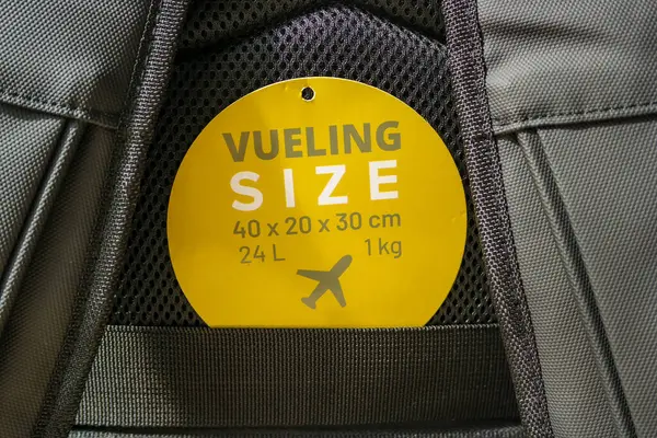 Uçaktaki bavulların standart büyüklüğü. Bütçe seyahati, düşük maliyetli havayolu, aile gezisi. Yüksek kalite 4k görüntü