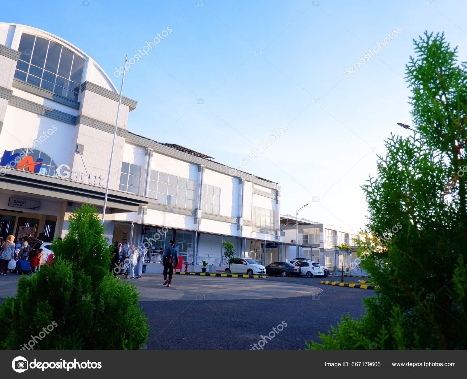Garut Indonesia July 2023 Garut Indonesia Railway Station Building Kai