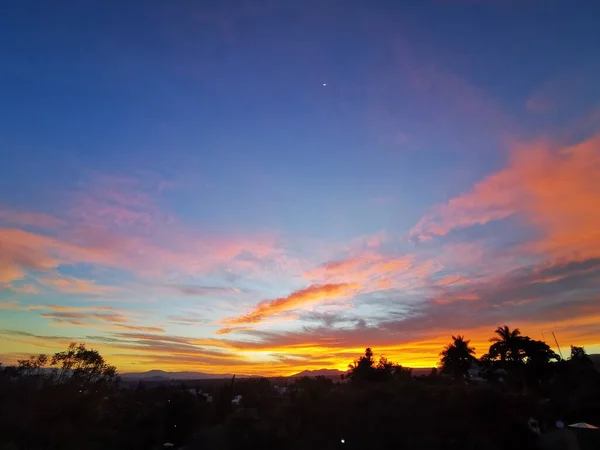 Ηλιοβασίλεμα Στην Κεντρική Μεξικό — Φωτογραφία Αρχείου