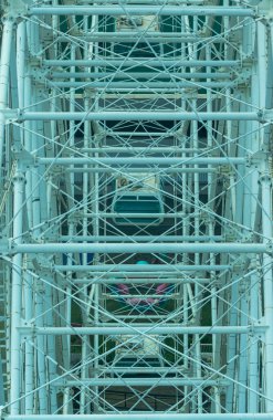 Çelik köprünün metal yapısının soyut arkaplanı