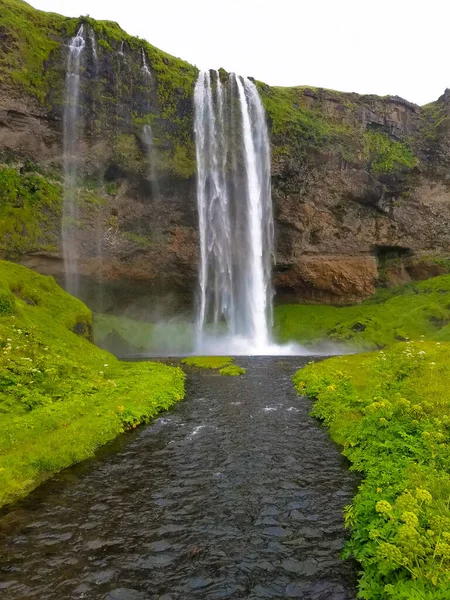 Vackert Vattenfall Islandet — Stockfoto