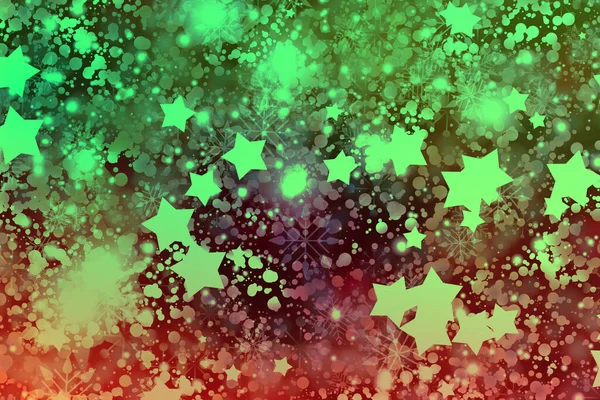 Christmas Holidays Merry Christmas Star Shines Snow Flakes Christmas Balls — Stock Photo, Image