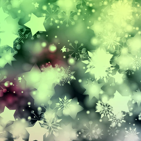 Fiestas Navidad Feliz Navidad Estrellas Brilla Copos Nieve Bolas Navidad — Foto de Stock