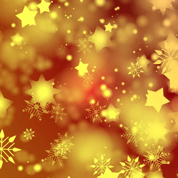 Рождественские Праздники Весёлое Рождество Звёздочки Снежинки Рождественские Шарики Размывают Звёзды — стоковое фото