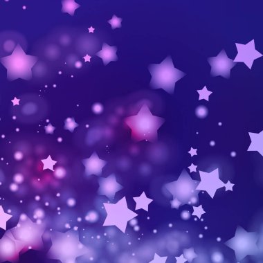 Noel tatili, mutlu noeller, yıldızlar parlar, kar taneleri Noel baloları bulanık kar taneleri