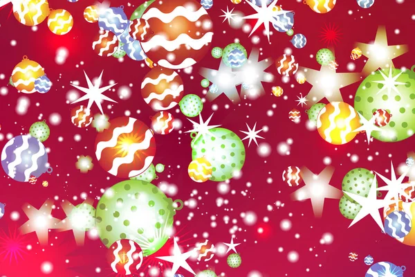 Vacances Noël Joyeux Noël Étoiles Brille Flocons Neige Boules Noël — Photo
