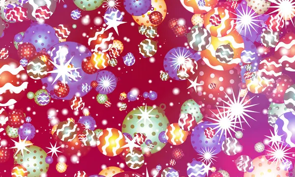 Vacanze Natale Buon Natale Splende Stella Fiocchi Neve Palle Natale — Foto Stock