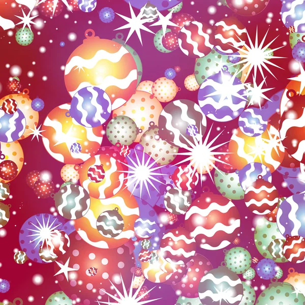 Vacances Noël Joyeux Noël Étoiles Brille Flocons Neige Boules Noël — Photo