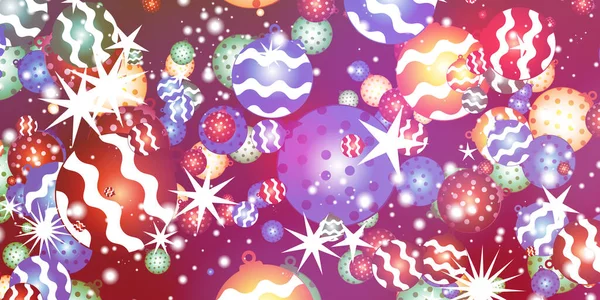 Різдвяні Свята Веселі Різдво Зірки Сяє Снігові Пластівці Різдвяні Кульки — стокове фото