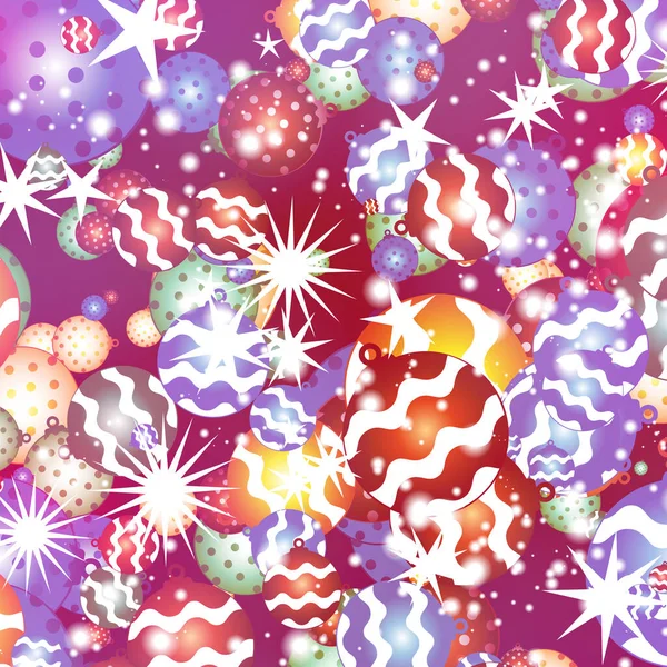 Feriados Natal Feliz Natal Estrela Brilha Flocos Neve Bolas Natal — Fotografia de Stock